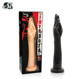 Hand-Shaped Ultra-Thick Anal Plug, High-Simulation PVC Expander Toy, Black
