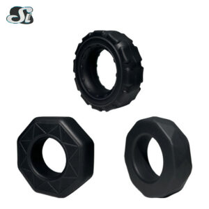 Liquid Silicone Locking Penis Ring, Manual Delay Ring for Adult Men
