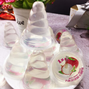 Spiral Jelly Anal Plug, Transparent Flexible Tapered Tip, 5 cm