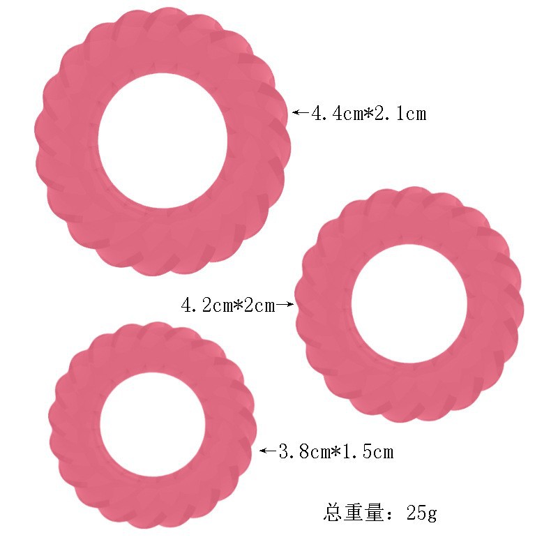 TPE Penis Root Sleeve Rings, 3-Pack Stretchy Delay Rings for Men - Image 5