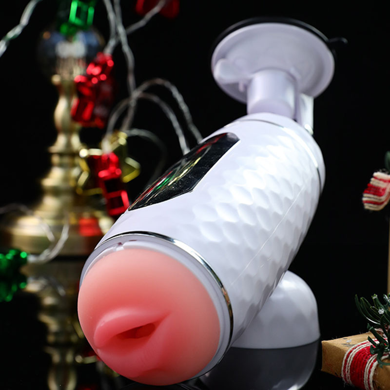 Double-Headed Hands-Free Manual Masturbator Cup with TPE Sleeve and Squeeze Control - Image 4