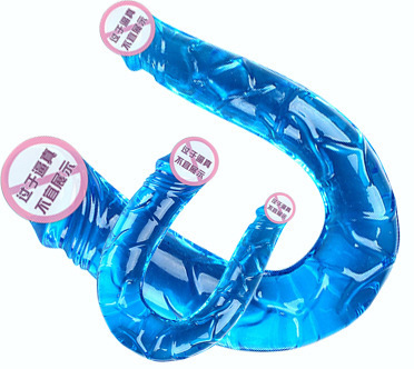 ORISSI Double-headed Dildo 13 cm Silicone-TPR Manual Female Masturbator, Pink - Image 3