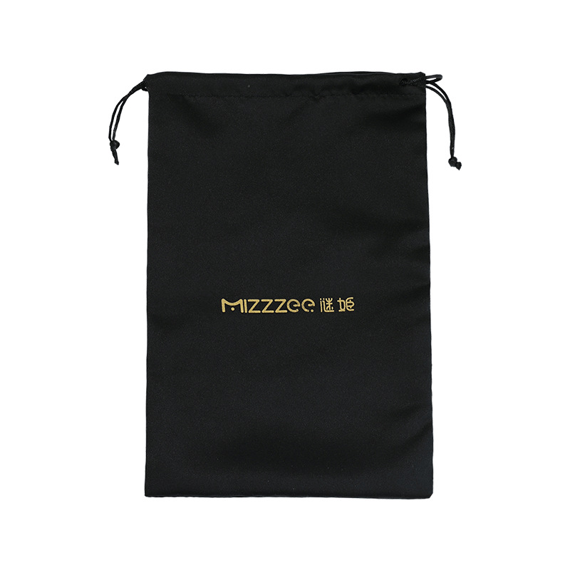 Drawstring Storage Bag for Vibrating Eggs and Male Masturbators, Black Non-Woven Pouch, 30 x 19 cm - Image 4